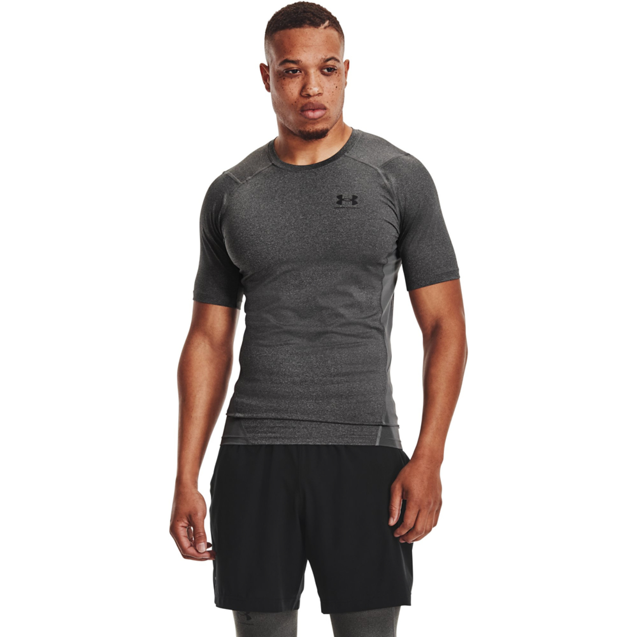 Under Armour HeatGear Armour Compression S/S Football T-Shirt Image 4 of 5. Tap to open photo gallery.