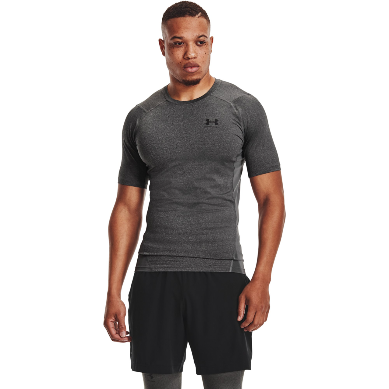 Under Armour HeatGear Armour Compression S/S Football T-Shirt Image 4 of 5. Tap to open photo gallery.