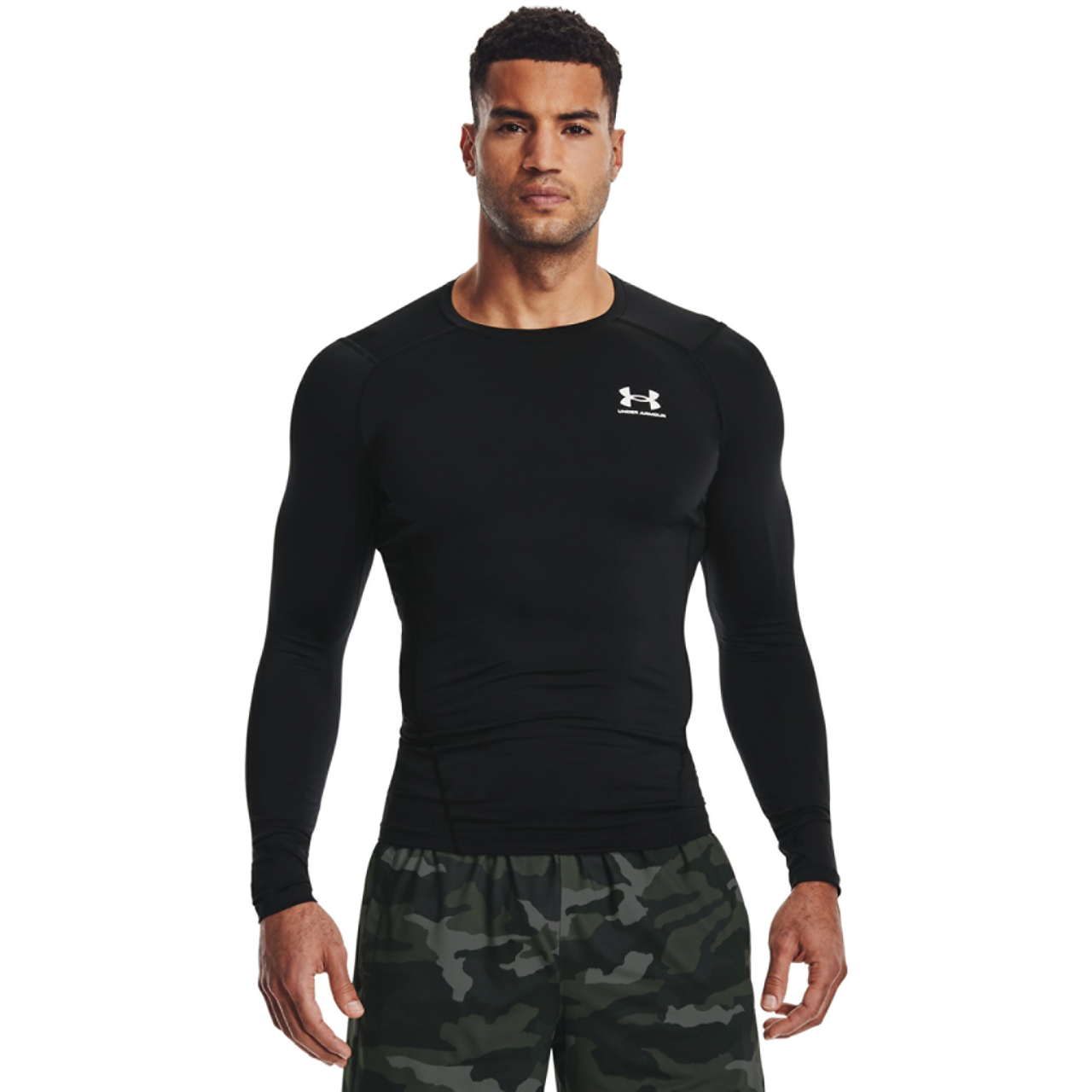 Under Armour HeatGear Armour Comp L/S T-Shirt Image 4 of 5. Tap to open photo gallery.