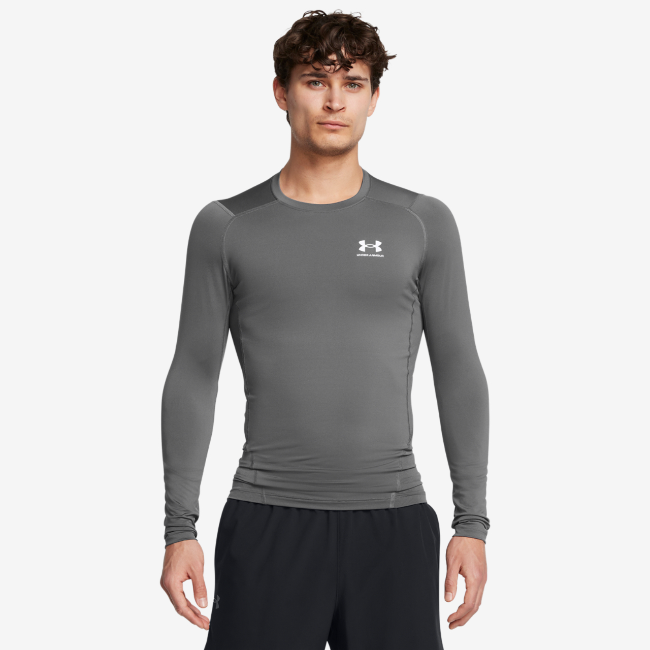 Under Armour HeatGear Armour Comp L/S T-Shirt Image 4 of 5. Tap to open photo gallery.