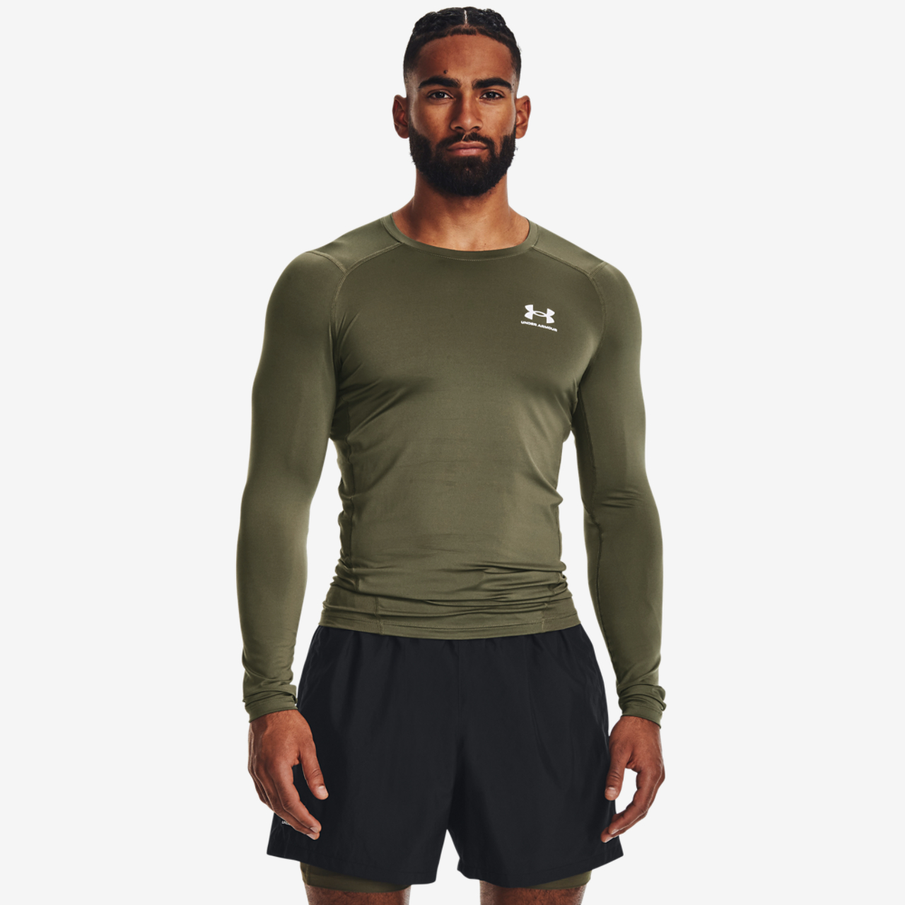 Under Armour HeatGear Armour Comp L/S T-Shirt Image 3 of 4. Tap to open photo gallery.