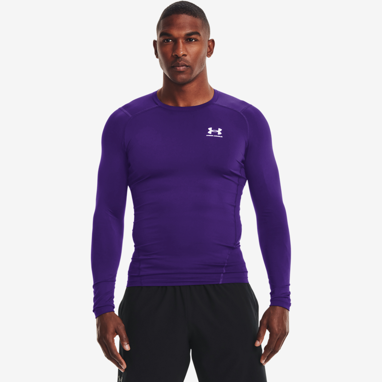 Under Armour HeatGear Armour Comp L/S T-Shirt Image 4 of 5. Tap to open photo gallery.