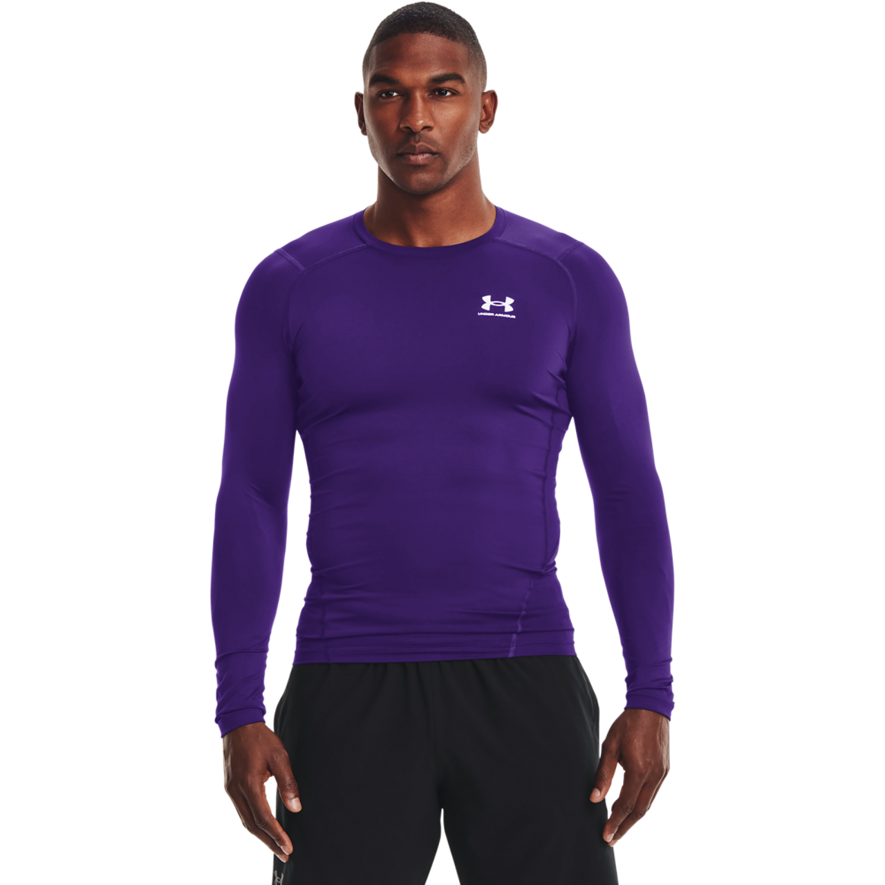 Under Armour HeatGear Armour Comp L/S T-Shirt Image 4 of 5. Tap to open photo gallery.