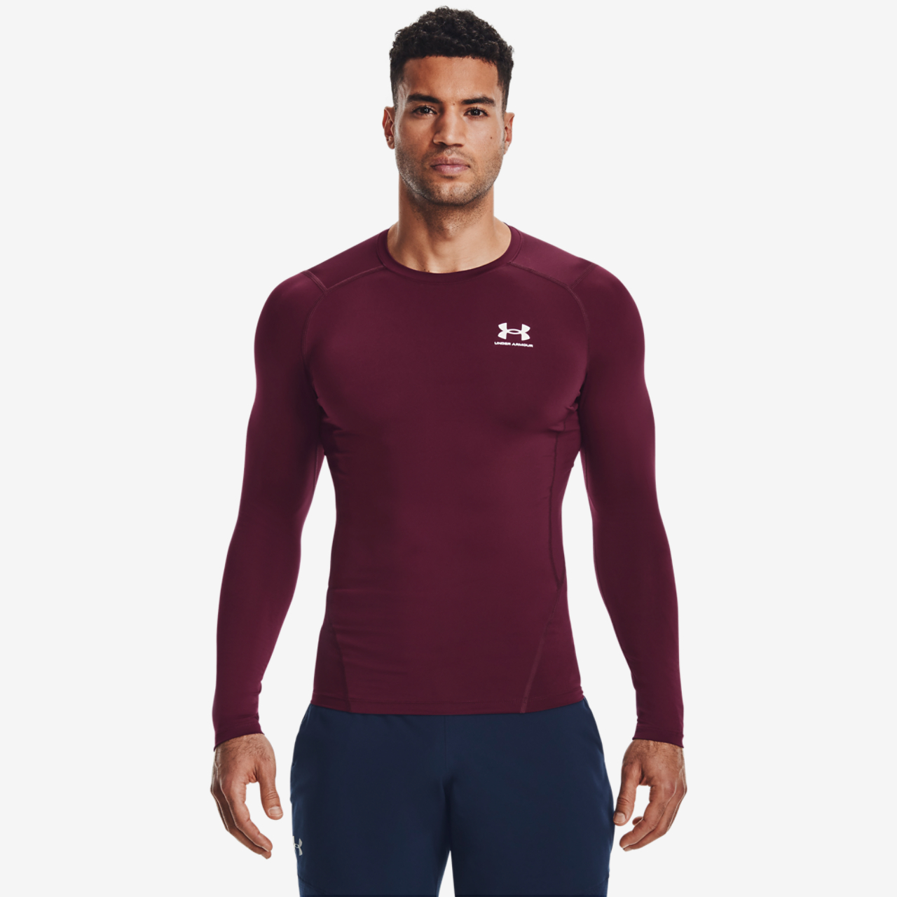 Under Armour HeatGear Armour Comp L/S T-Shirt Image 4 of 5. Tap to open photo gallery.