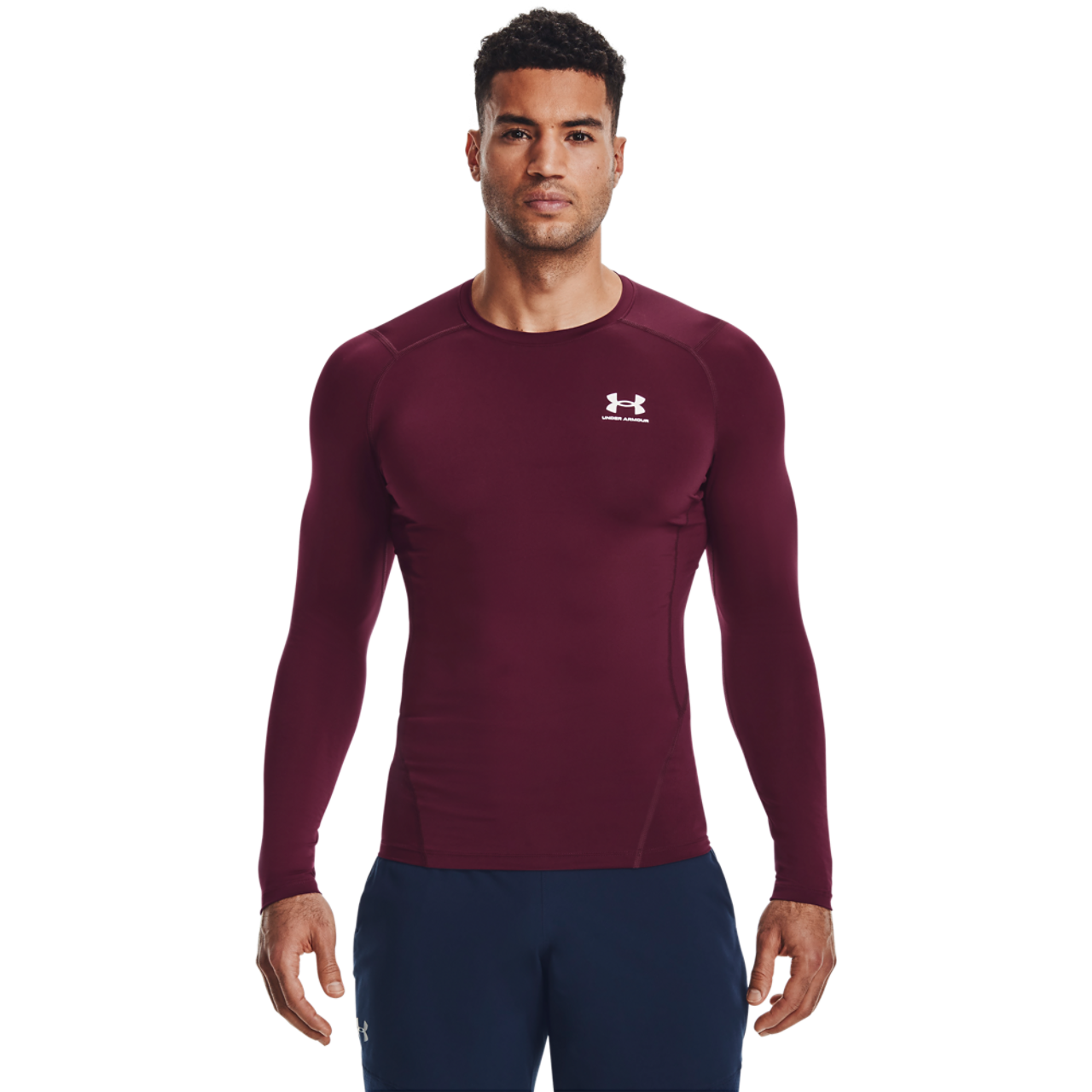 Under Armour HeatGear Armour Comp L/S T-Shirt Image 4 of 5. Tap to open photo gallery.