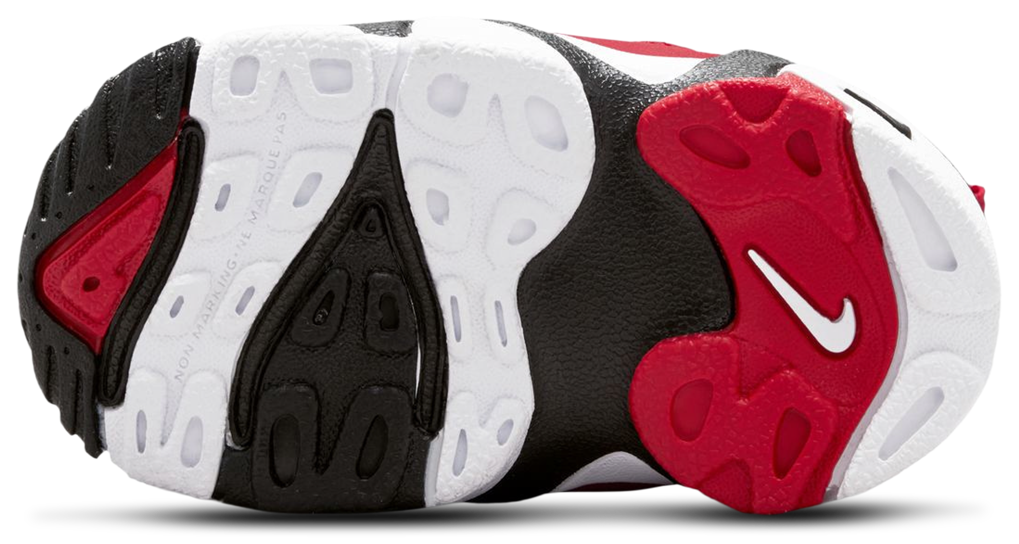 Nike Air Diamond Turf II 童款 - Black/White/Red - Image 5