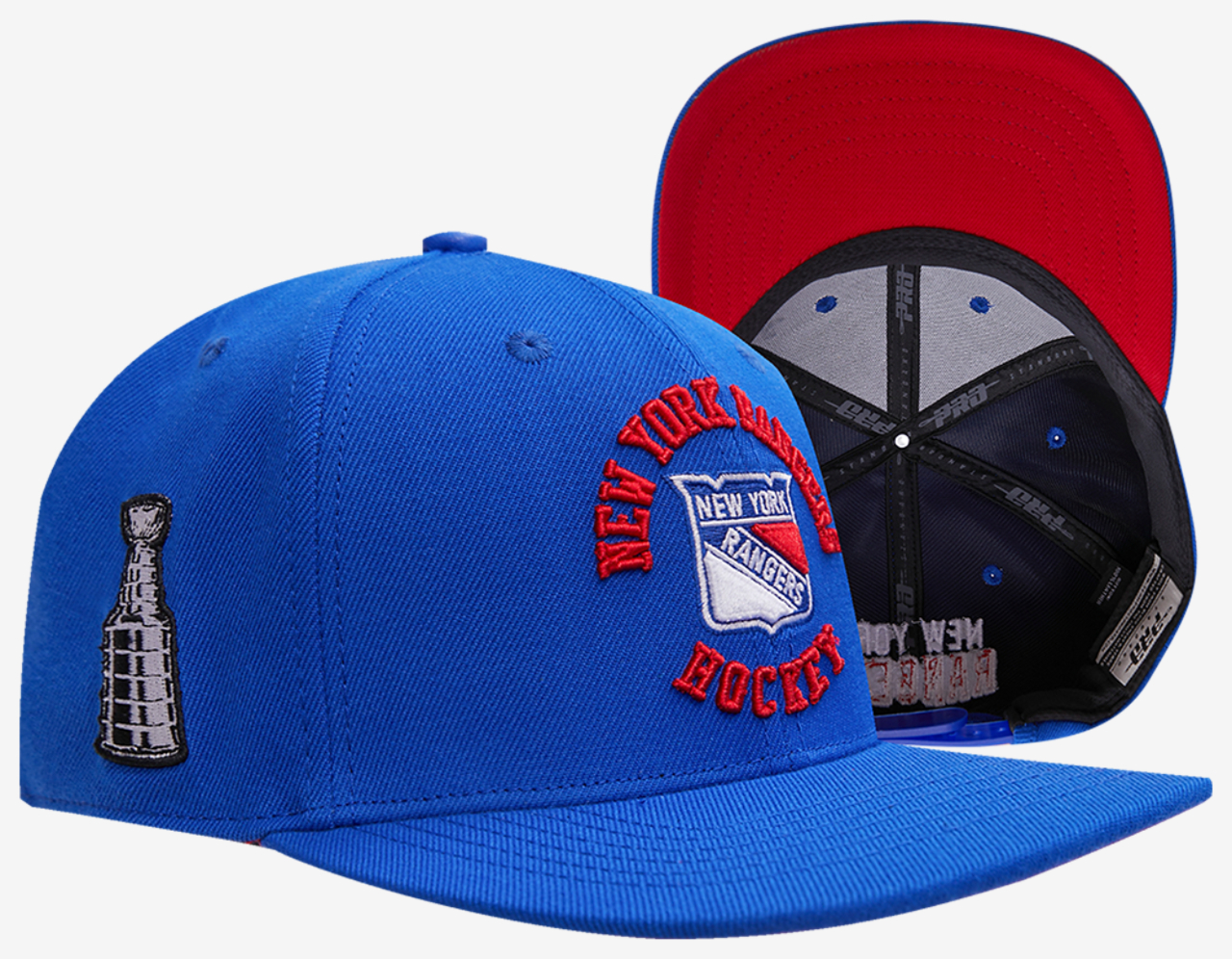 Pro Standard Rangers Hybrid Snapback Cap Image 1 of 6. Tap to open photo gallery.