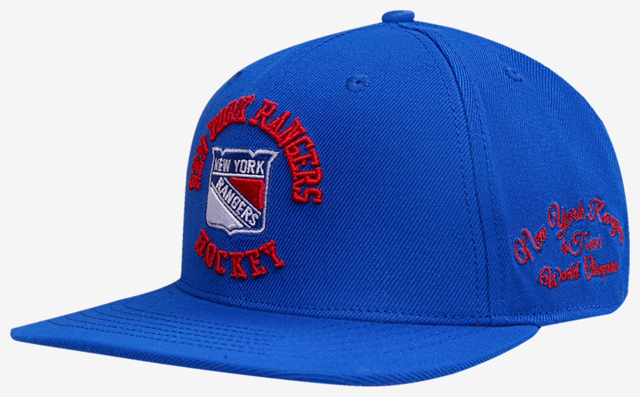 Pro Standard Rangers Hybrid Snapback Cap Image 2 of 6. Tap to open photo gallery.