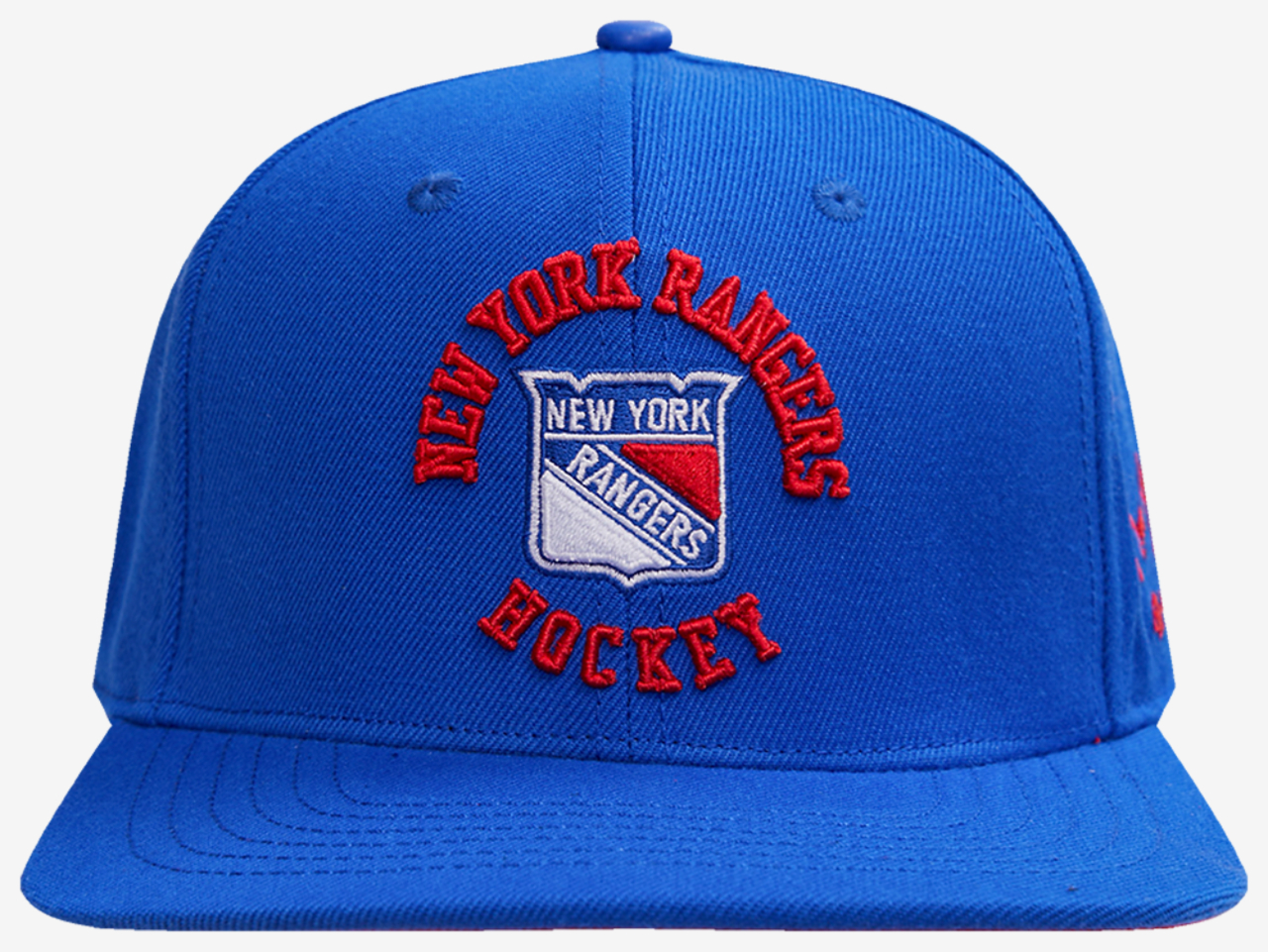 Pro Standard Rangers Hybrid Snapback Cap Image 3 of 6. Tap to open photo gallery.