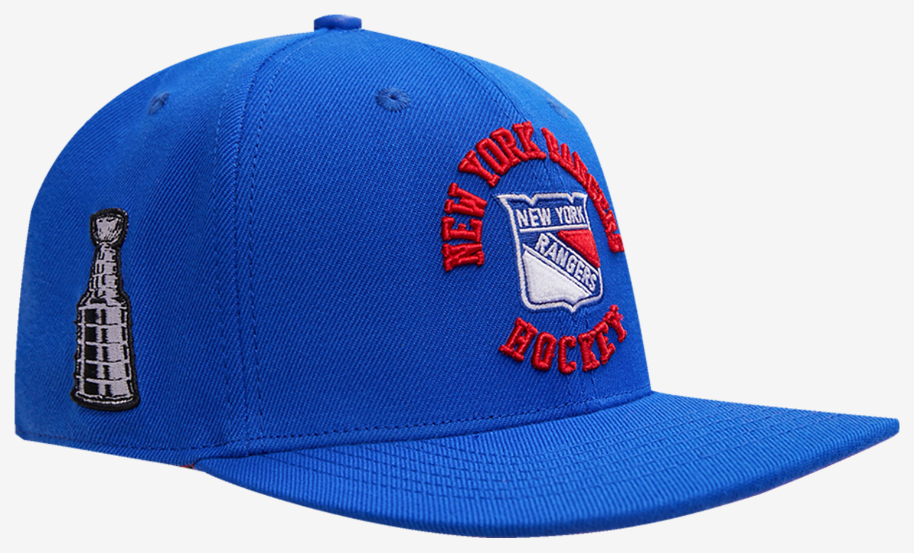 Pro Standard Rangers Hybrid Snapback Cap Image 4 of 6. Tap to open photo gallery.