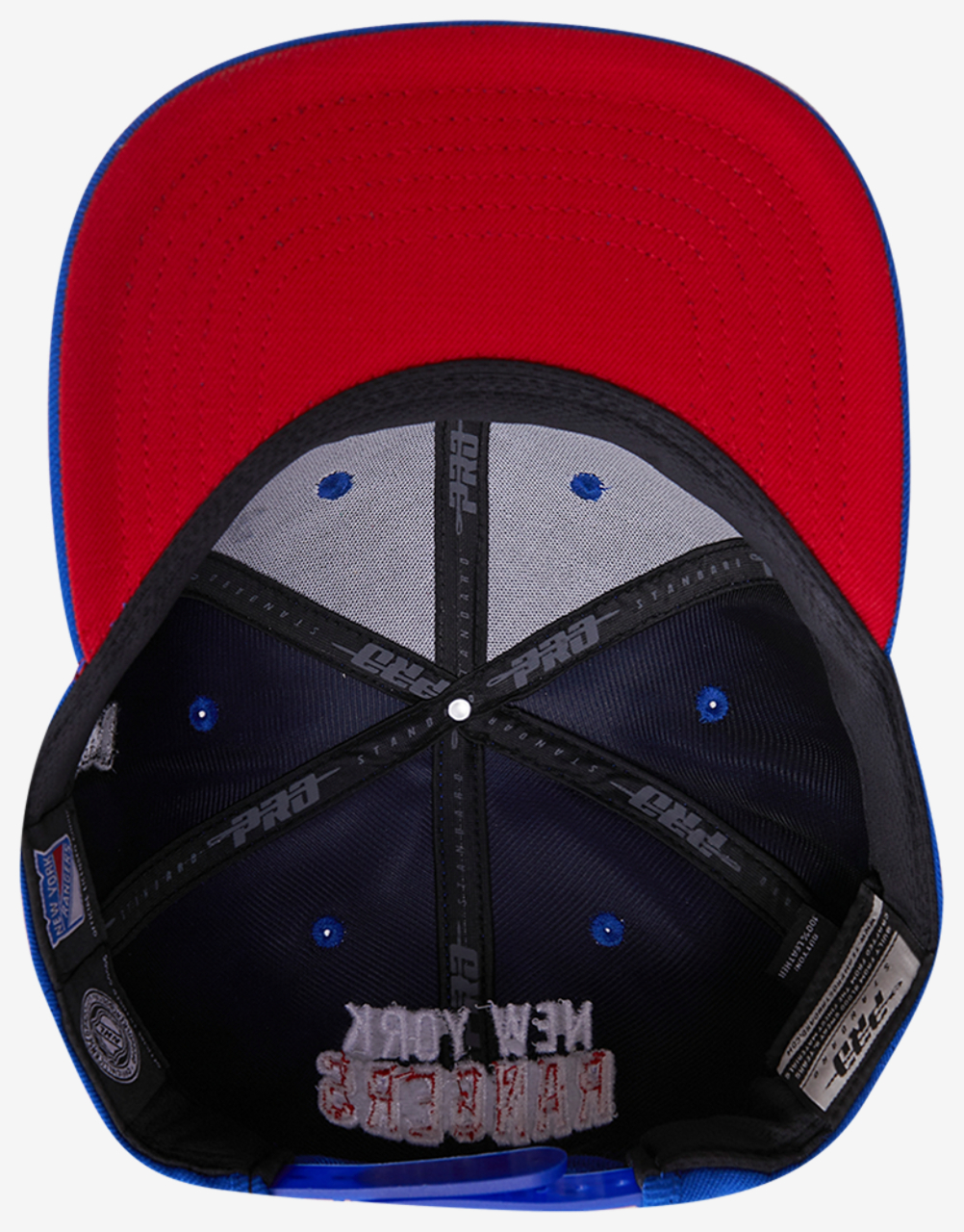 Pro Standard Rangers Hybrid Snapback Cap Image 6 of 6. Tap to open photo gallery.