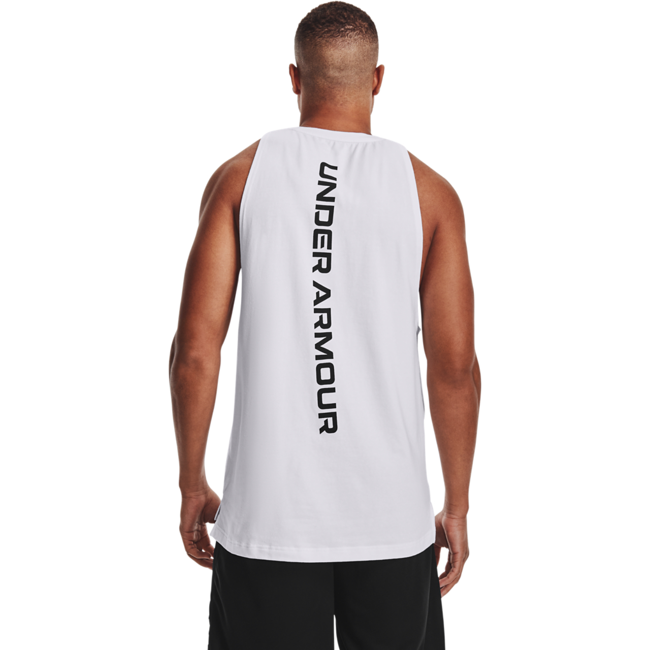 Under Armour Baseline Cotton Basketball Tank Image 5 of 5. Tap to open photo gallery.