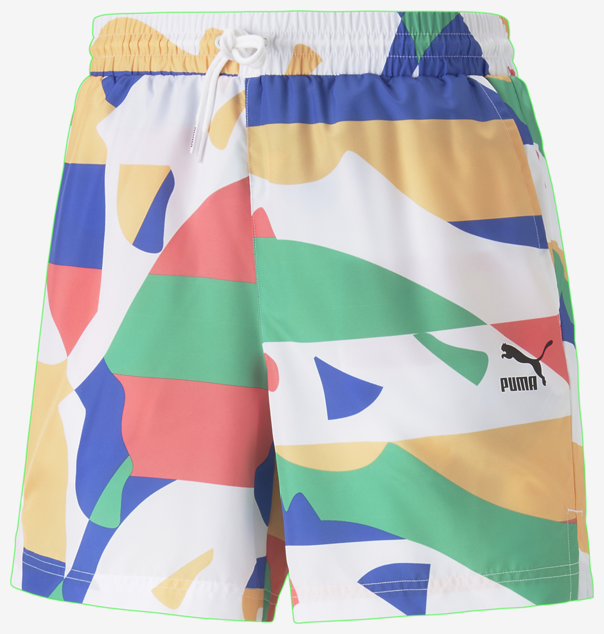 PUMA Worldwide AOP 6 Woven Shorts Image 2 of 3. Tap to open photo gallery.