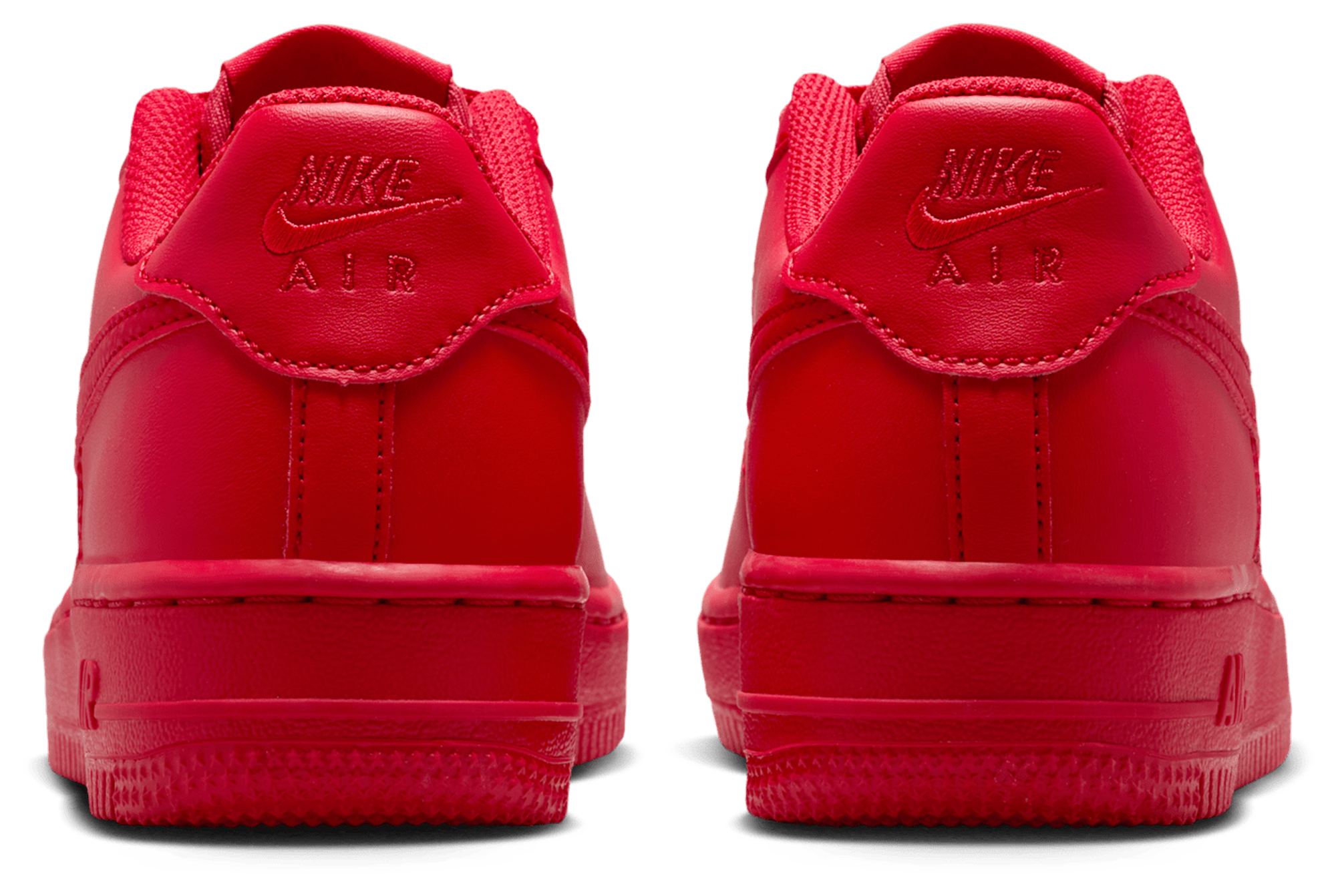 Nike Air Force 1 童款 - Red/Black - Image 3