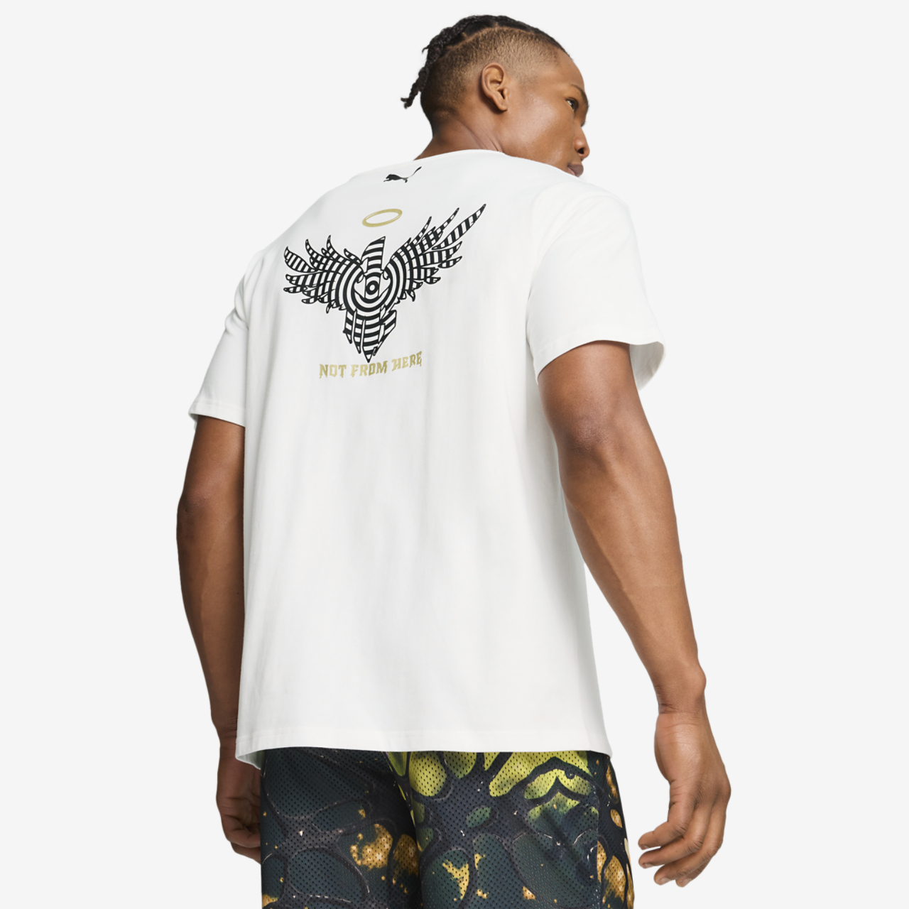 PUMA Footlocker 50th Anniversary Melo Logo T-Shirt Image 2 of 5. Tap to open photo gallery.