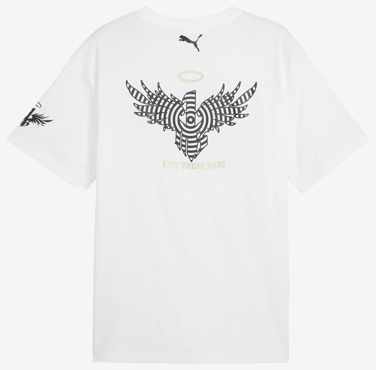 PUMA Footlocker 50th Anniversary Melo Logo T-Shirt Image 5 of 5. Tap to open photo gallery.