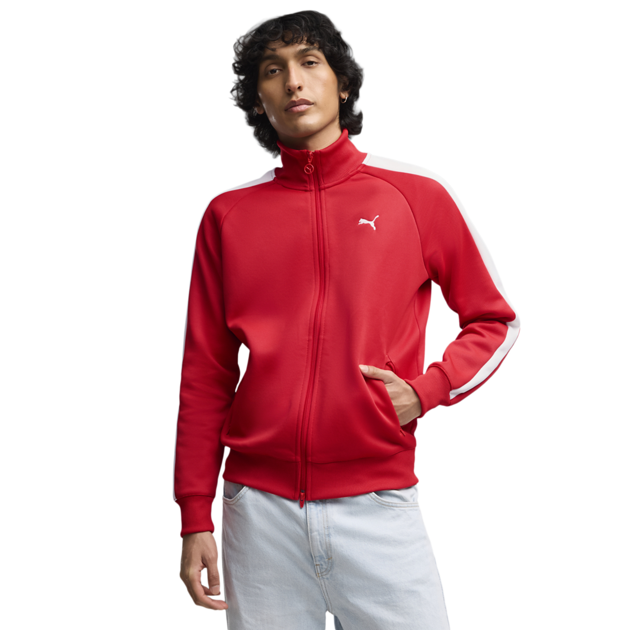 みくPUMA T7 セットアップ赤 PUMA（プーマ）の「PUMA プーマ ユニセックス T7 オーバーサーイズ