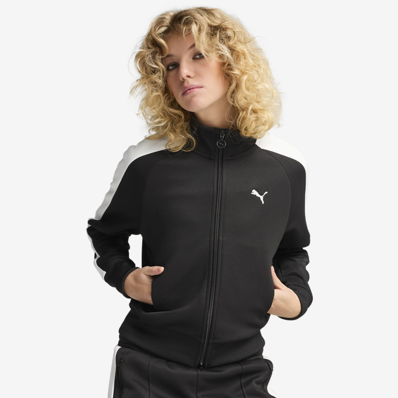 PUMA T7 ALWAYS ON SHORT TRACK JACKET Image 1 of 4. Tap to open photo gallery.
