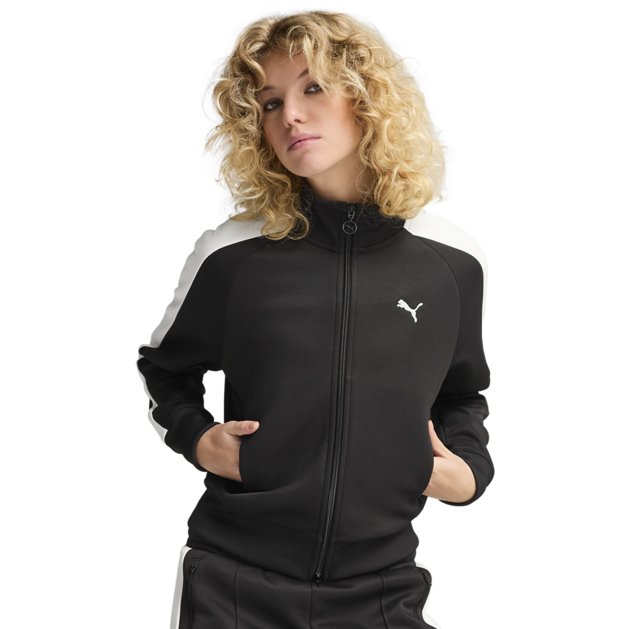 PUMA T7 ALWAYS ON SHORT TRACK JACKET Image 1 of 4. Tap to open photo gallery.