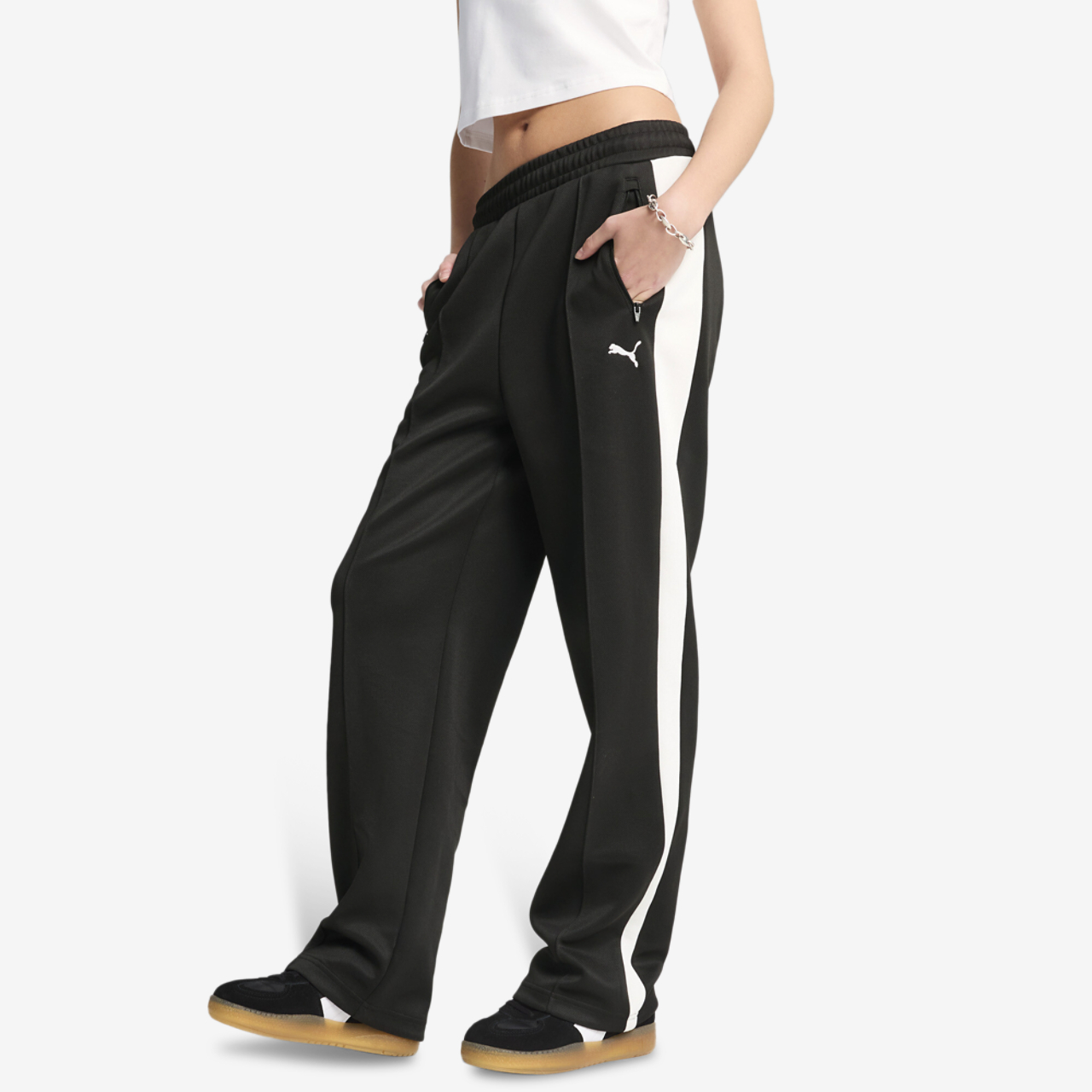 PUMA T7 ALWAYS ON STRAIGHT TRACK PANTS Image 1 of 4. Tap to open photo gallery.