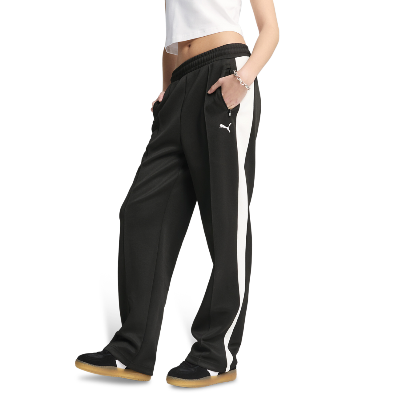 PUMA T7 ALWAYS ON STRAIGHT TRACK PANTS Image 1 of 4. Tap to open photo gallery.