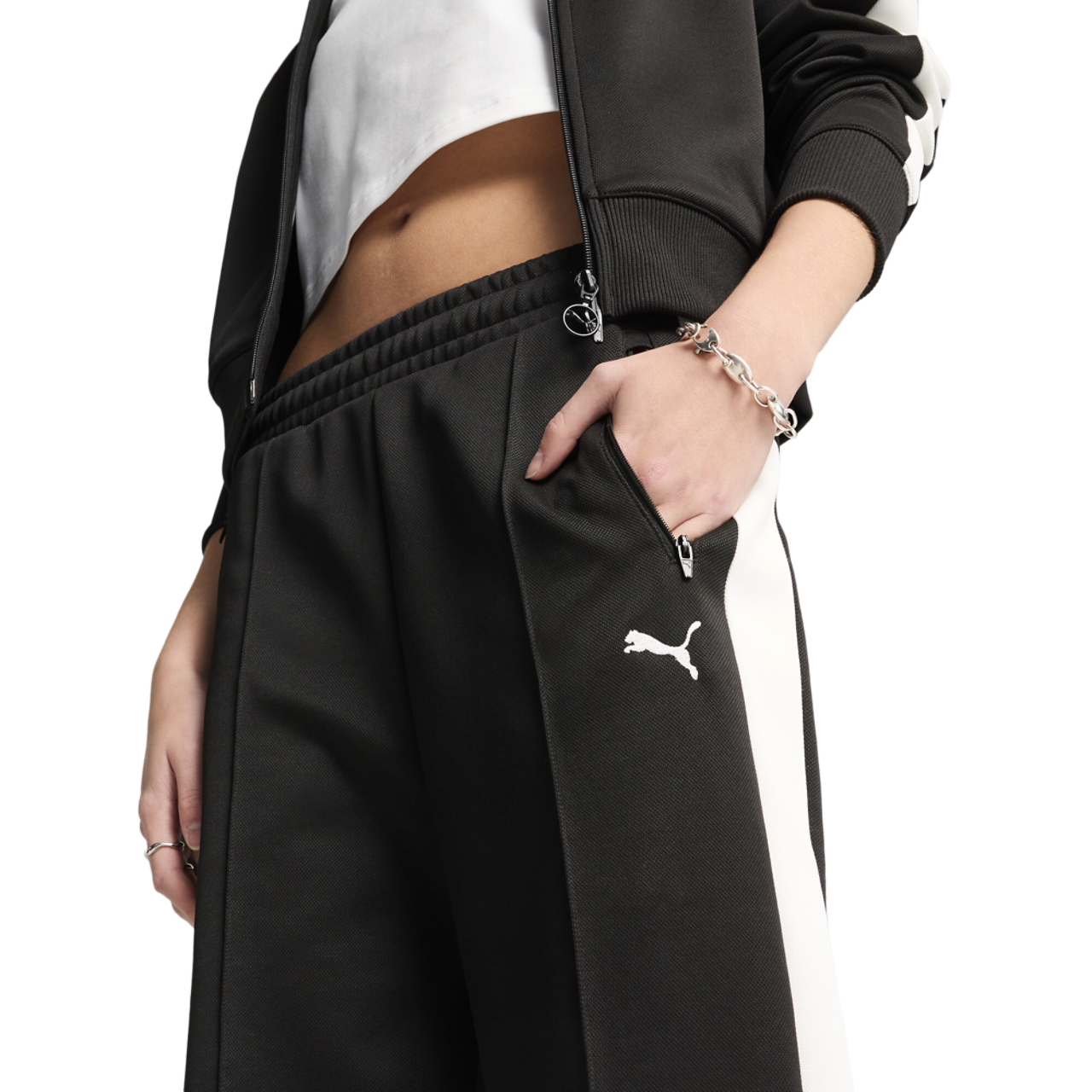 PUMA T7 ALWAYS ON STRAIGHT TRACK PANTS Image 3 of 4. Tap to open photo gallery.