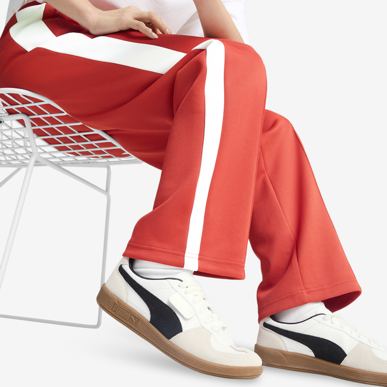 PUMA T7 ALWAYS ON STRAIGHT TRACK PANTS Image 4 of 7. Tap to open photo gallery.