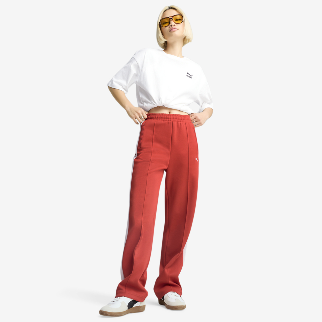 PUMA T7 ALWAYS ON STRAIGHT TRACK PANTS Image 5 of 7. Tap to open photo gallery.