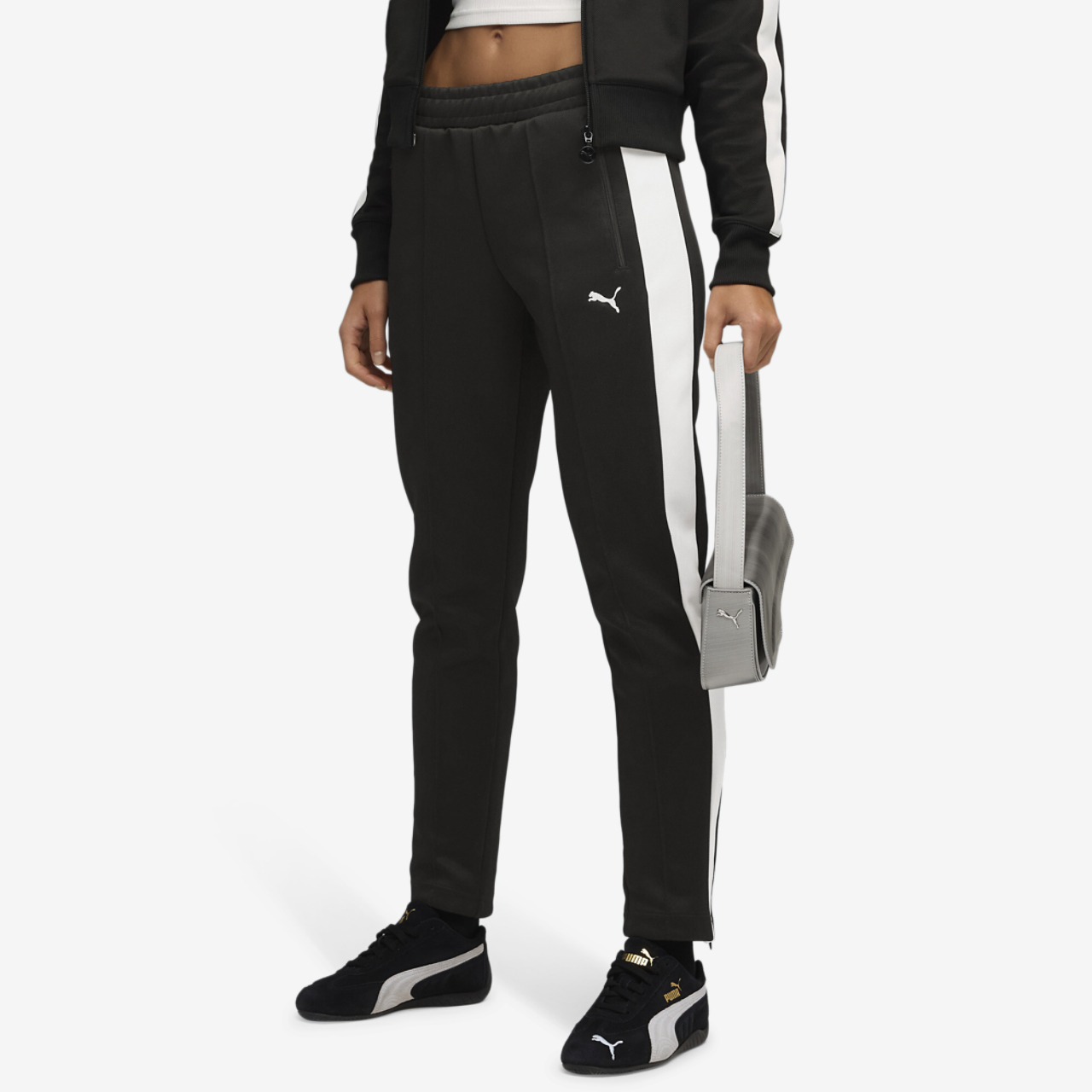 PUMA T7 ALWAYS ON SLIM TRACK PANTS Image 1 of 5. Tap to open photo gallery.