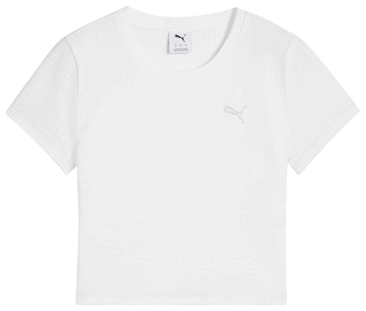PUMA DARE TO TEXTURED BABY TEE Image 3 of 4. Tap to open photo gallery.