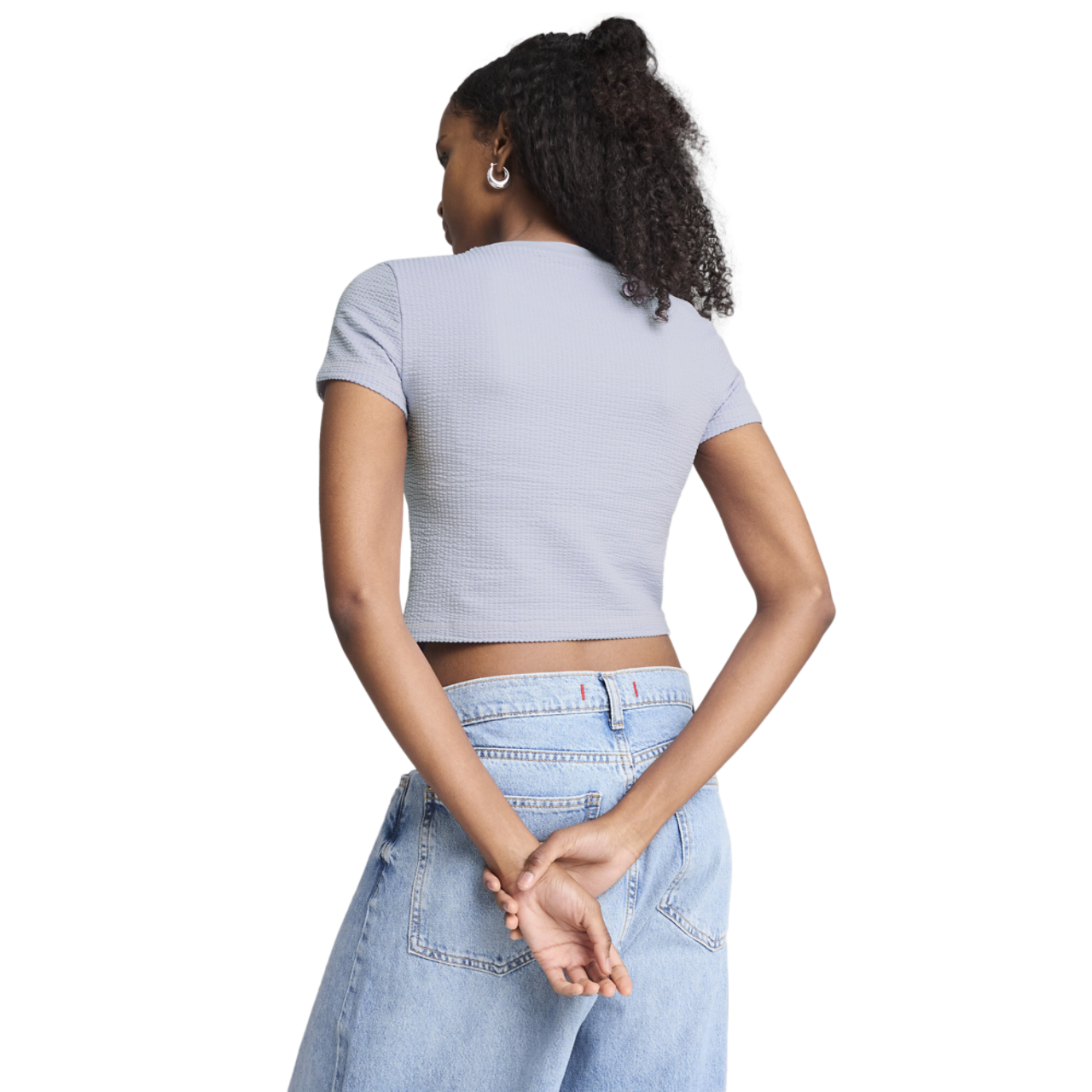 PUMA DARE TO TEXTURED BABY TEE Image 2 of 4. Tap to open photo gallery.