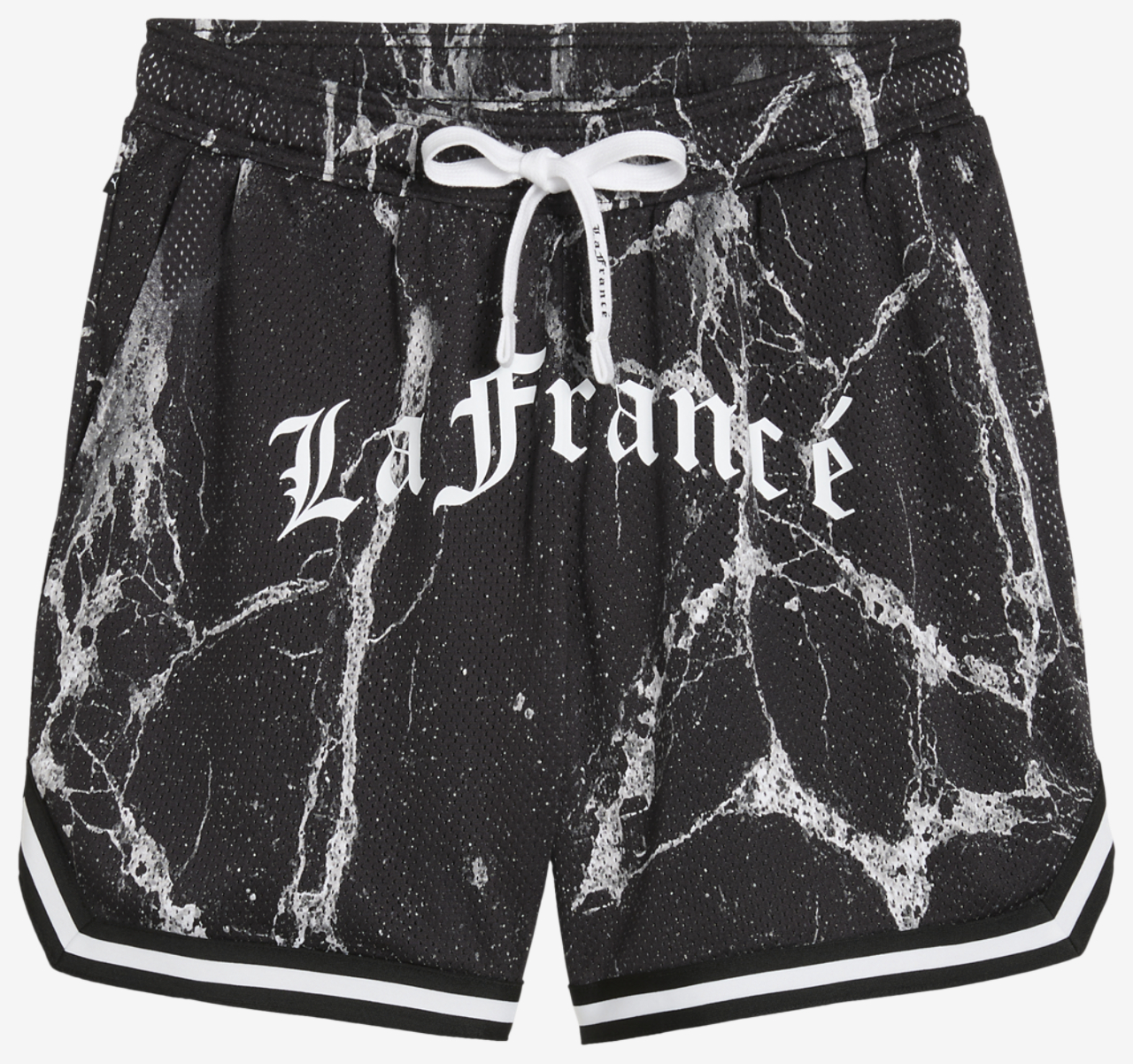 PUMA Melo LaFrance Written in Chrome AOP Shorts Image 1 of 2. Tap to open photo gallery.