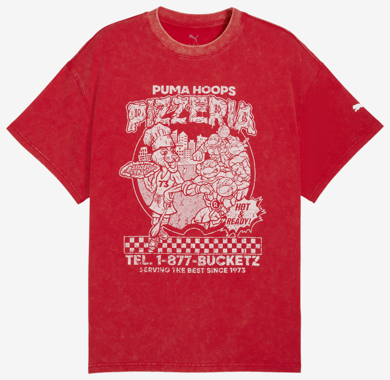 PUMA Hoops x TMNT T-Shirt I Image 1 of 2. Tap to open photo gallery.
