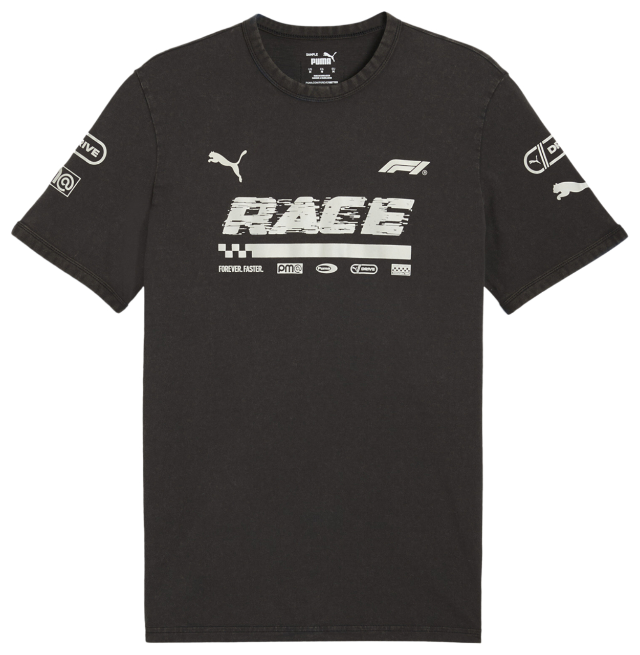 PUMA F1 Graphic Ringer T-Shirt Image 4 of 5. Tap to open photo gallery.