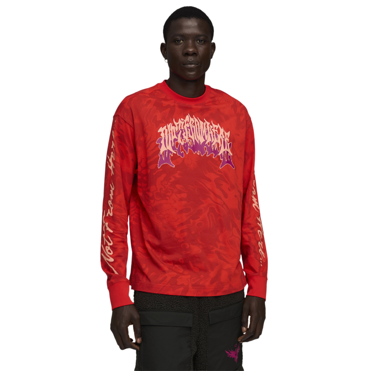 PUMA Lamelo Supernova Long Sleeve AOP Tee Image 1 of 7. Tap to open photo gallery.