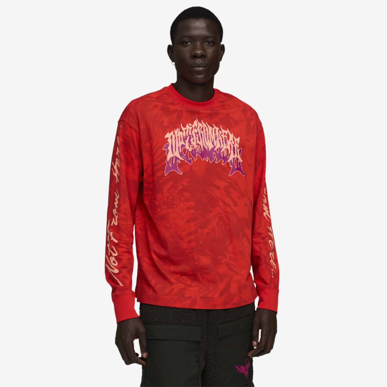 PUMA Lamelo Supernova Long Sleeve AOP Tee Image 1 of 7. Tap to open photo gallery.