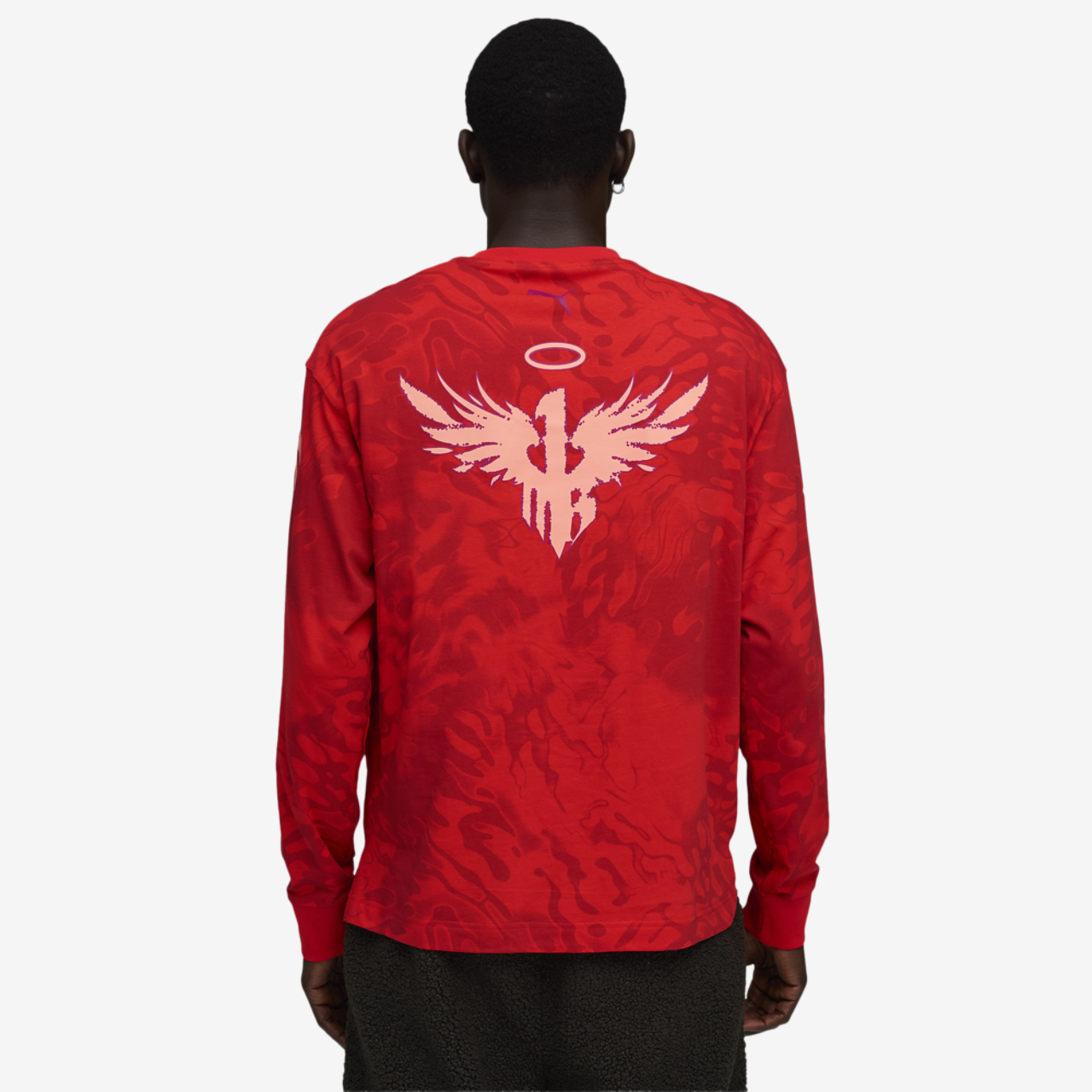 PUMA Lamelo Supernova Long Sleeve AOP Tee Image 2 of 7. Tap to open photo gallery.