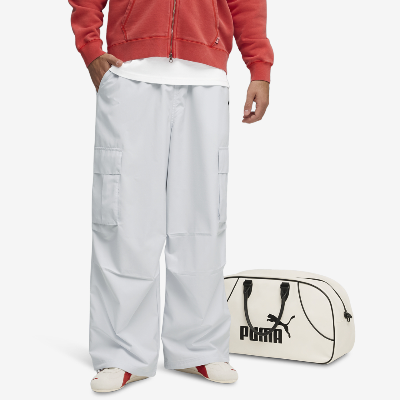PUMA FUTURE.PUMA.ARCHIVE Extreme Cargo Pants Image 1 of 7. Tap to open photo gallery.