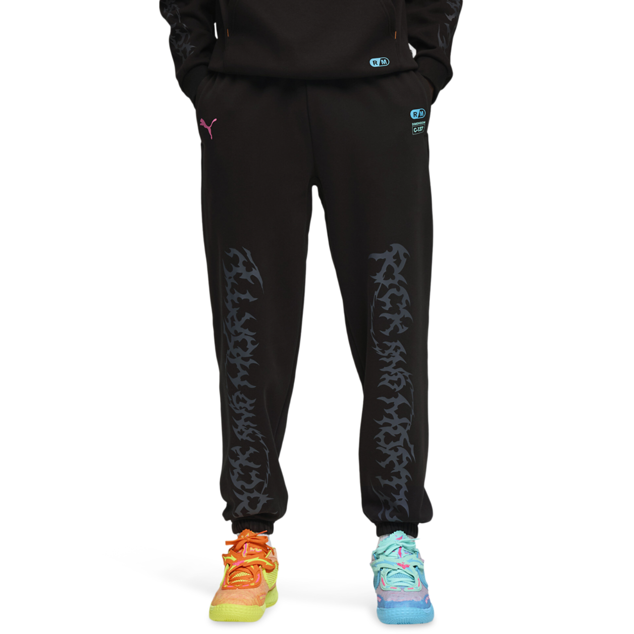 PUMA Hoops x Rick and Morty Sweat Pants Image 1 of 7. Tap to open photo gallery.