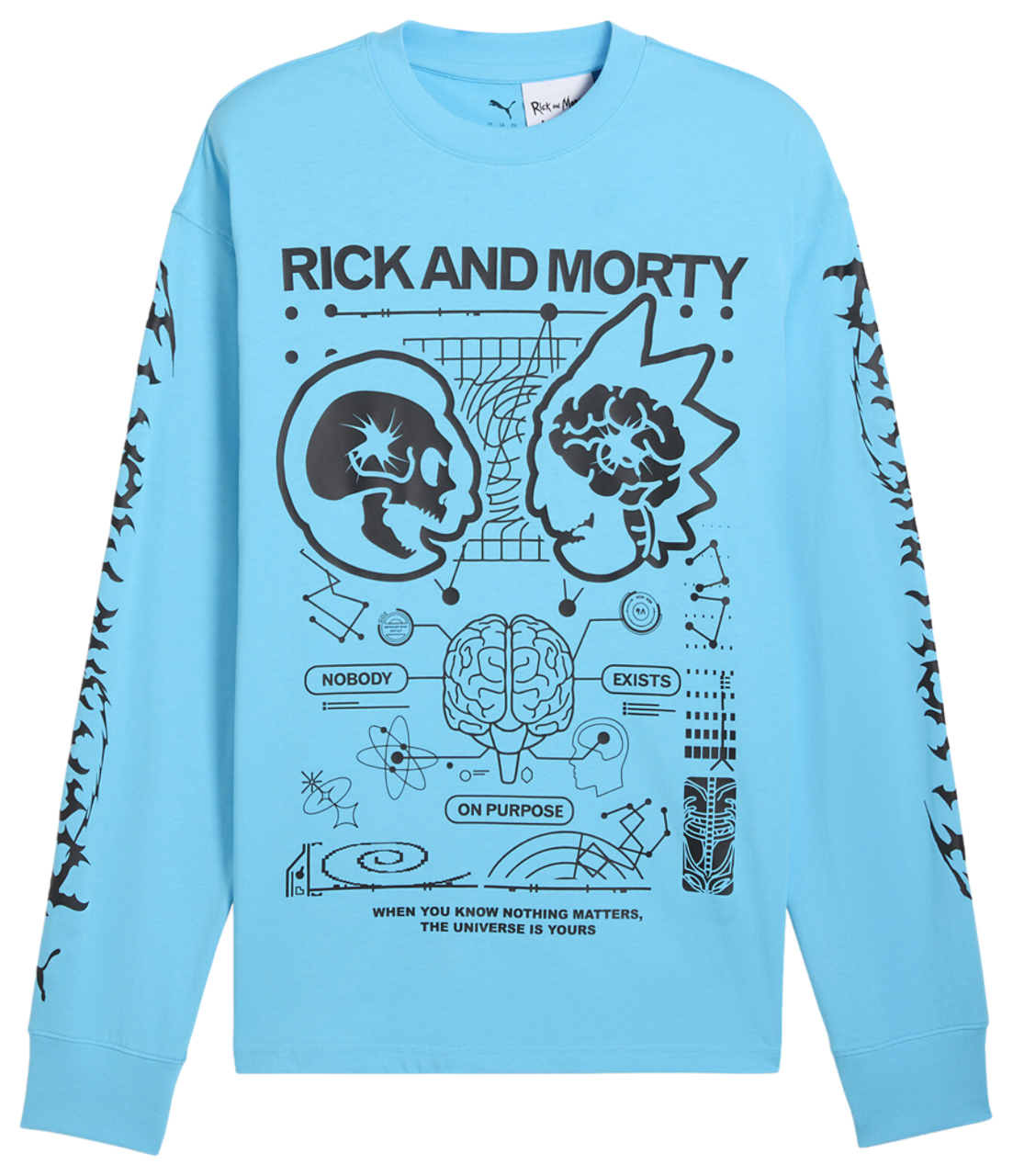 PUMA Hoops x Rick and Morty Long Sleeve T-Shirt - Men's | Foot Locker