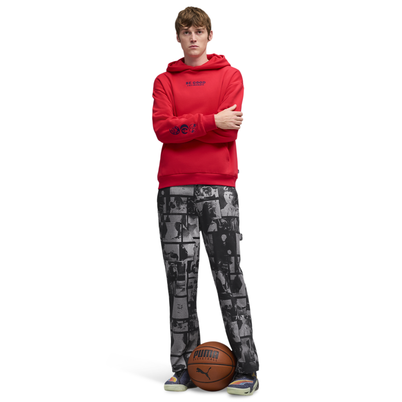 PUMA Hoops X E.T. Twill Pants Image 5 of 7. Tap to open photo gallery.