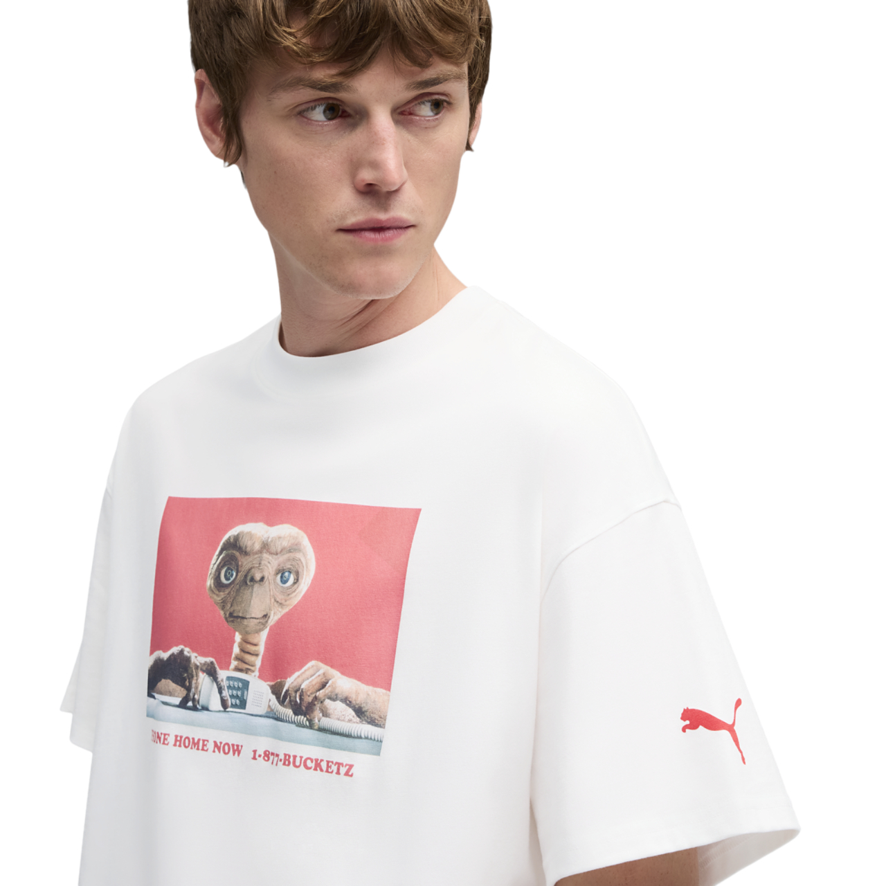 PUMA Hoops X E.T. T-Shirt I Image 3 of 7. Tap to open photo gallery.