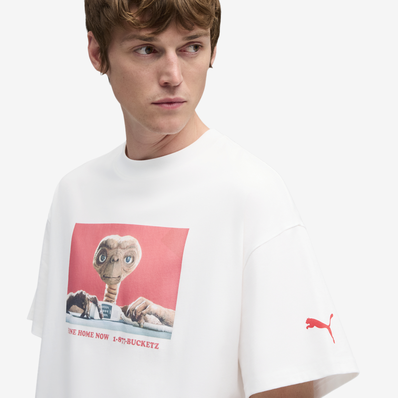 PUMA Hoops X E.T. T-Shirt I Image 3 of 7. Tap to open photo gallery.
