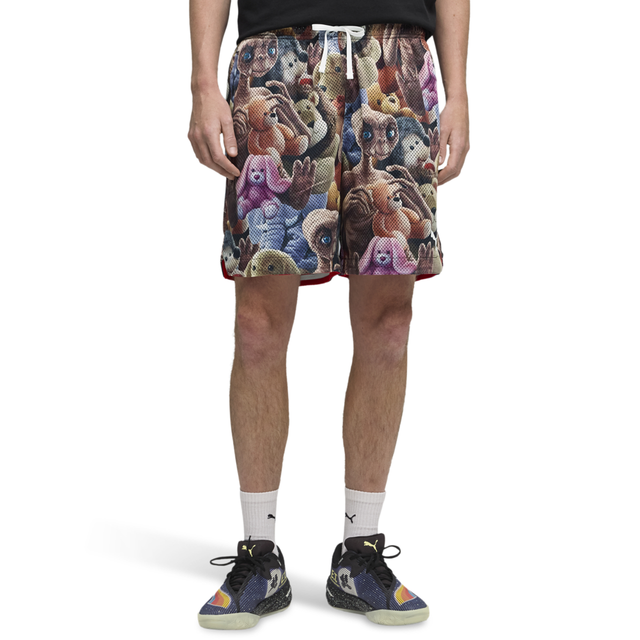 PUMA Hoops X E.T. AOP Shorts Image 1 of 5. Tap to open photo gallery.