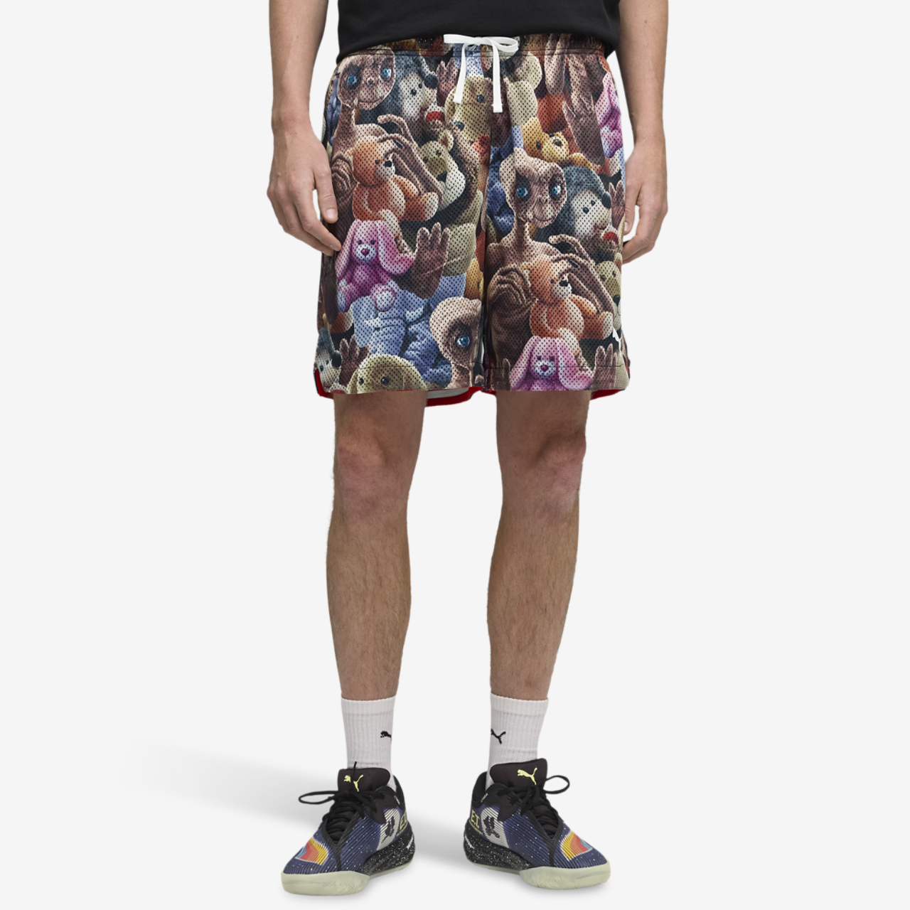 PUMA Hoops X E.T. AOP Shorts Image 1 of 5. Tap to open photo gallery.