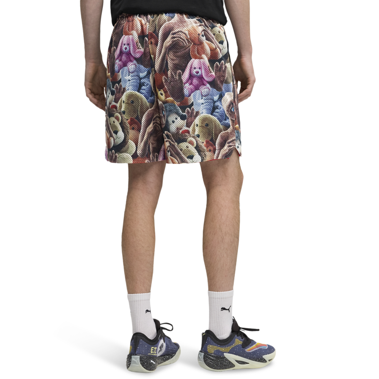 PUMA Hoops X E.T. AOP Shorts Image 2 of 5. Tap to open photo gallery.