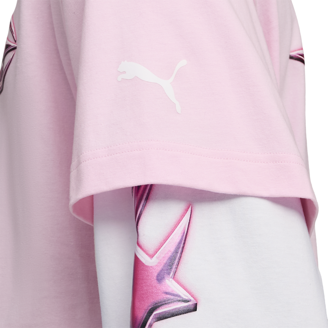 PUMA Lafrance Pink Heem Long Sleeve Tee Image 4 of 7. Tap to open photo gallery.