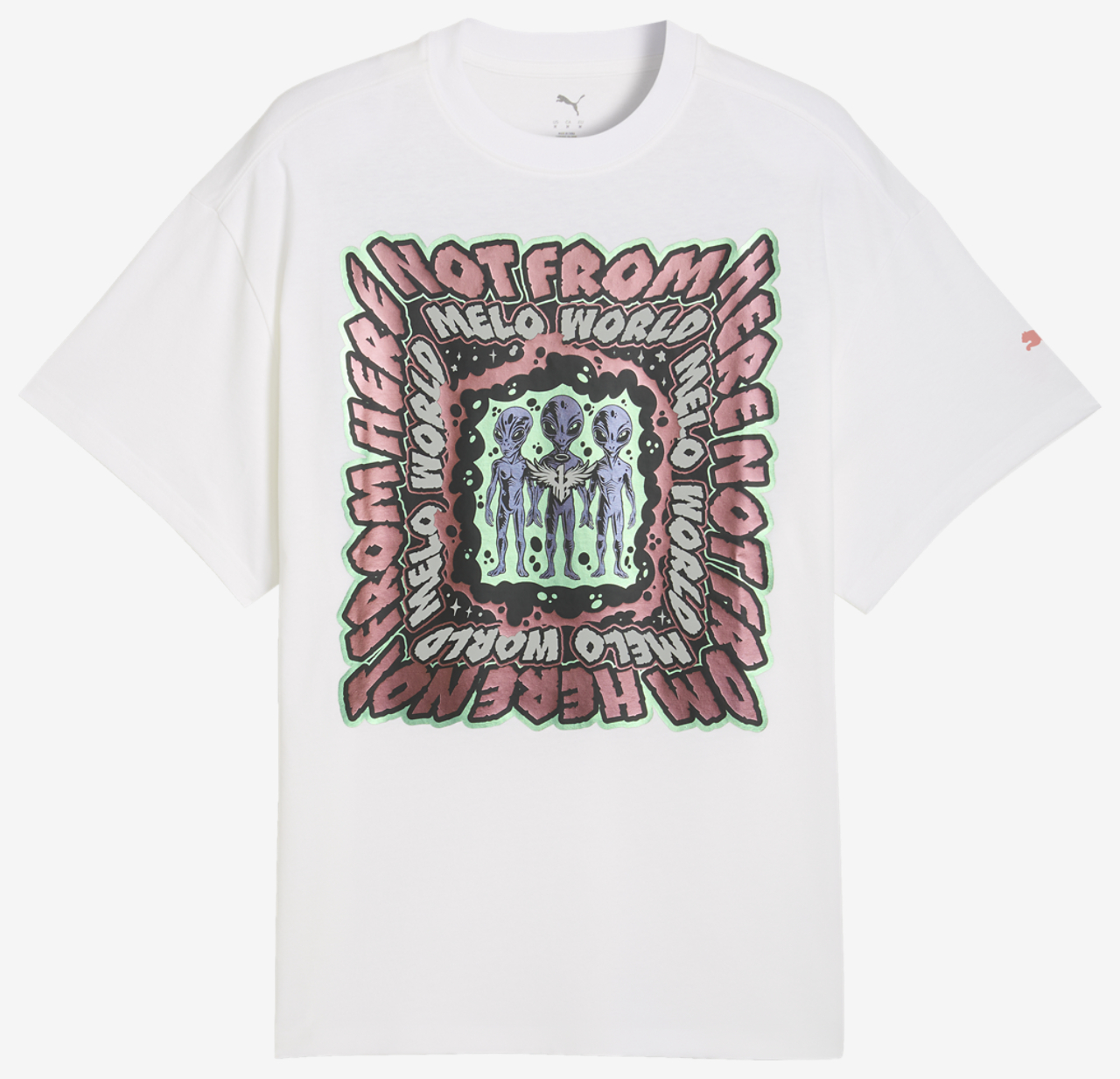 PUMA Melo World T-Shirt Image 4 of 5. Tap to open photo gallery.