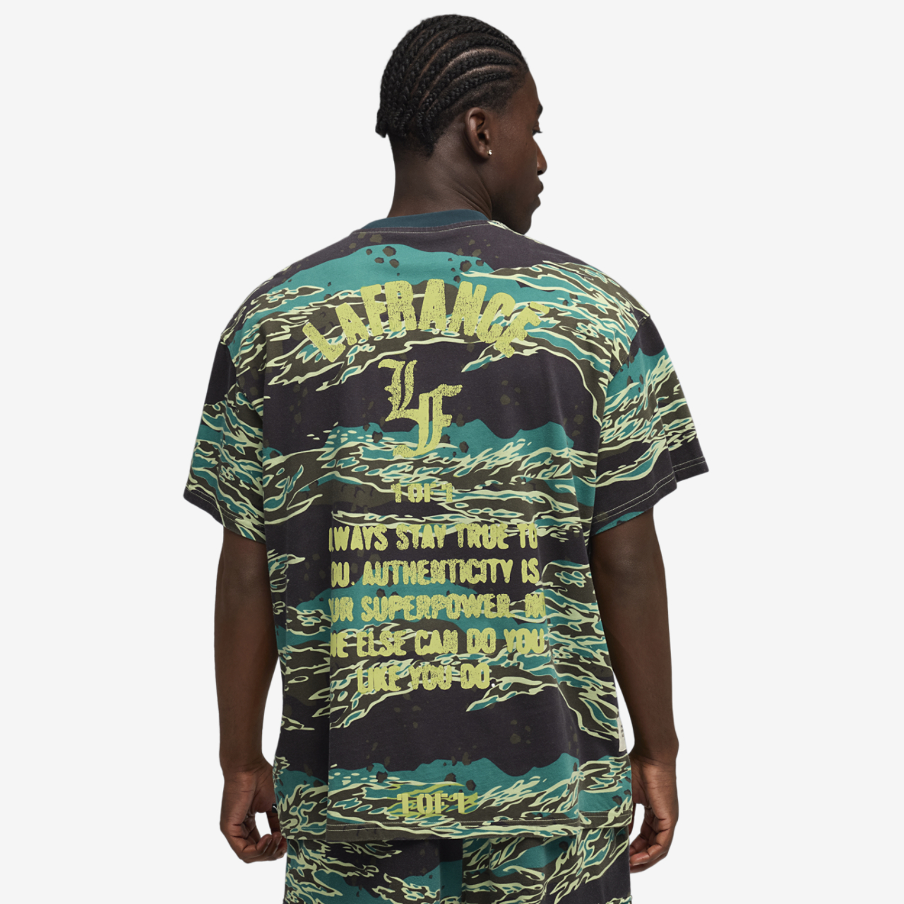 PUMA LaFrance Supply AOP T-Shirt Image 2 of 5. Tap to open photo gallery.