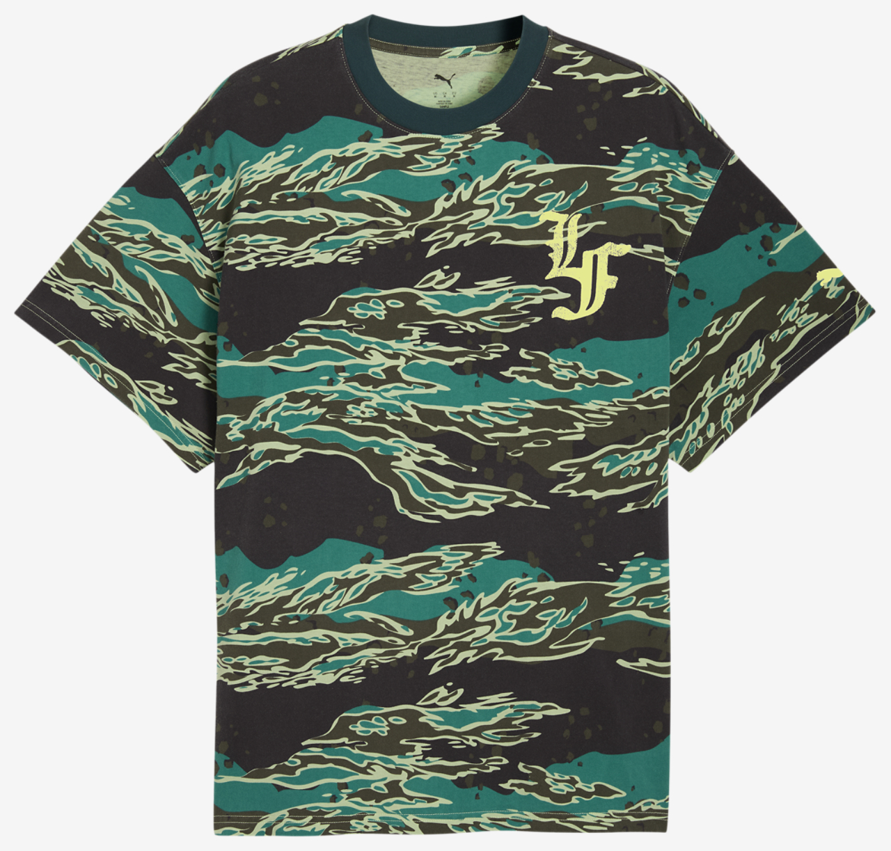 PUMA LaFrance Supply AOP T-Shirt Image 4 of 5. Tap to open photo gallery.